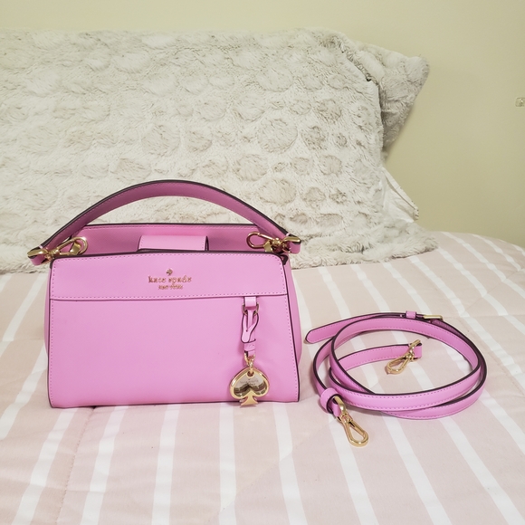 Kate Spade Surf Pink Madison Small Top Handle Satchel Bag. Barely Worn! - Picture 3 of 7
